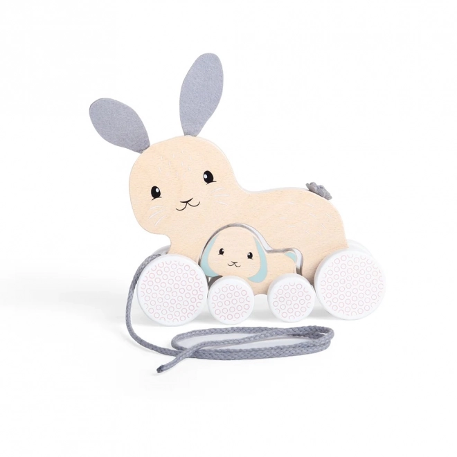 Pull Along Bunny with Baby by Bigjigs Toys