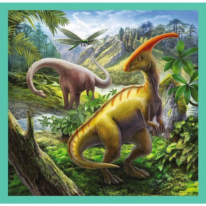 Puzzle 3-in-1 Extraordinary World of Dinosaurs