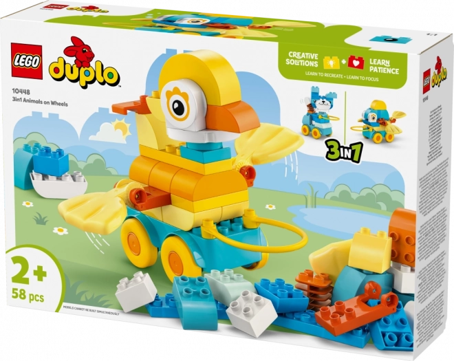 LEGO DUPLO 3 in 1: Tiere auf Rädern