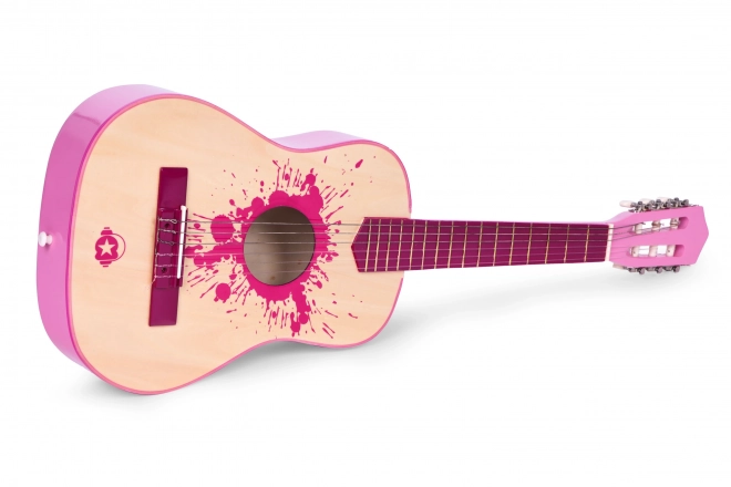 Children's Guitar Pink 34 Large by Ecotoys