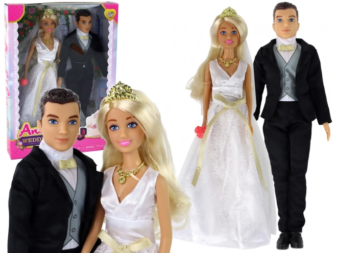 Wedding Couple Dolls Set Anlily