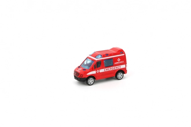 Auto polizia/ambulanza in metallo