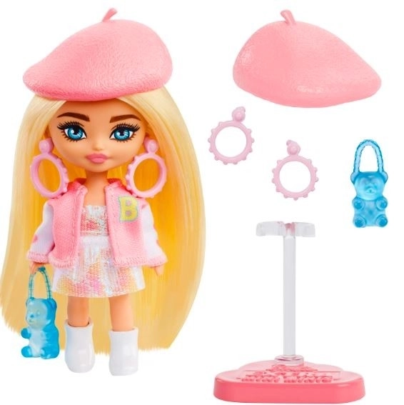 Stylish Fashion Doll Barbie Extra Mini Minis in Beret