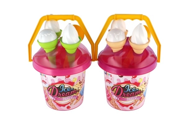 Sand Play Set with Bucket and Ice Cream Molds