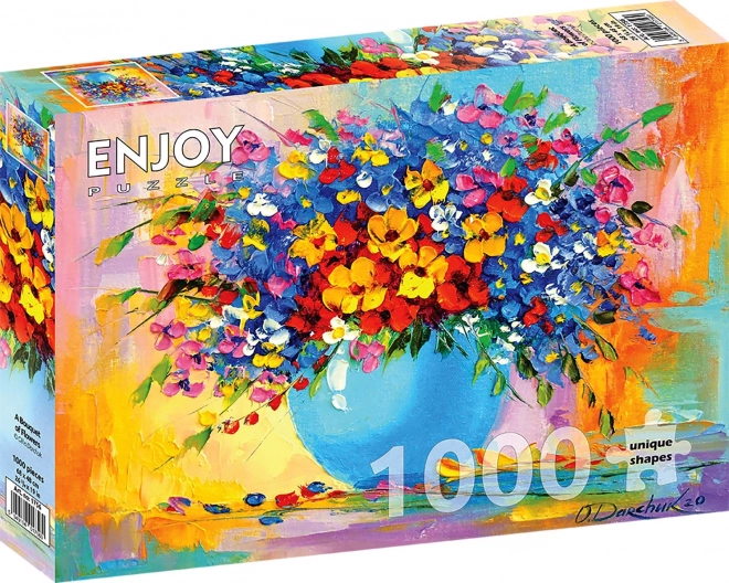 Enjoy colorful flower bouquet puzzle 1000 pieces