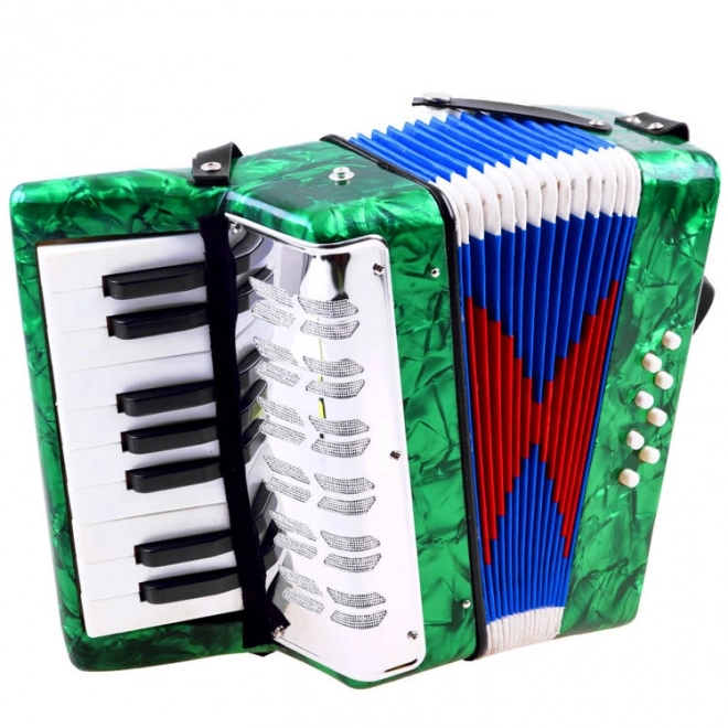 Large Musical Accordion for Children – green