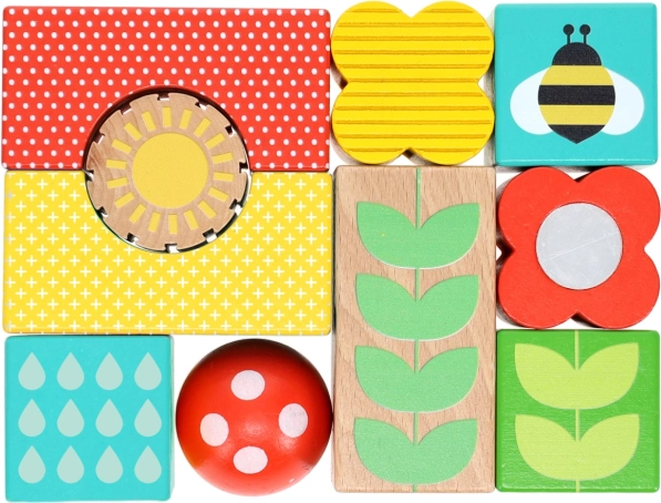 Cheerful nature motifs that invite play