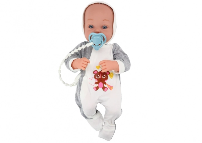 Baby Doll with Pacifier Blanket Body Accessories Set