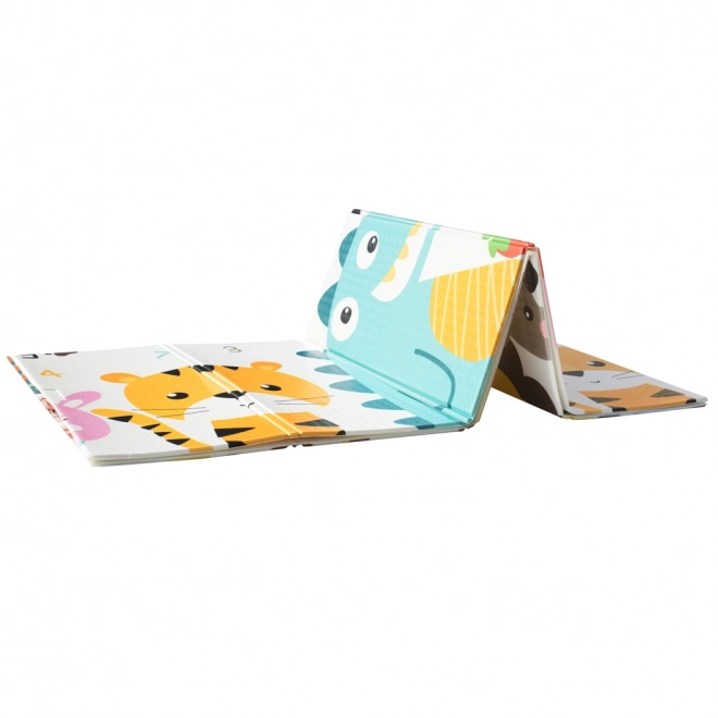 Double Sided Foldable Educational Foam Mat with Alphabet and Animals