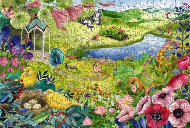 Wooden Puzzle Wild Garden 500 Pieces