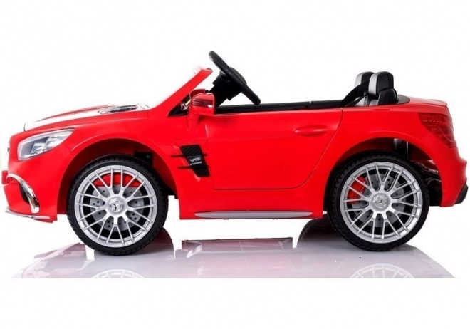 Red Mercedes Battery-Powered Ride-On Car with LCD Display