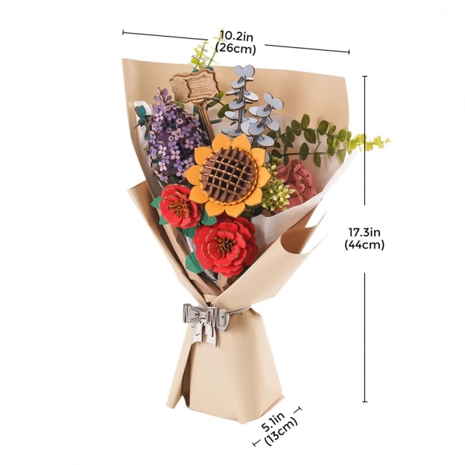 RobTime 3D Wooden Puzzle Bouquet