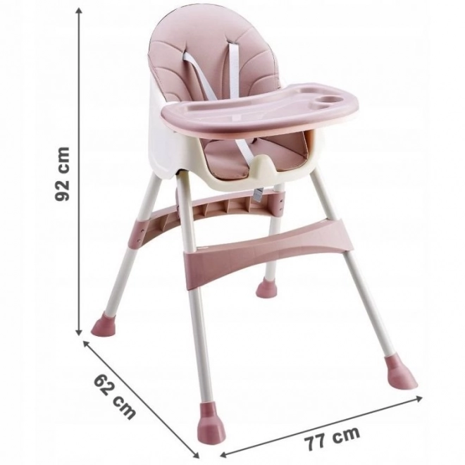 2-in-1 Pink Feeding Chair by EcoToys