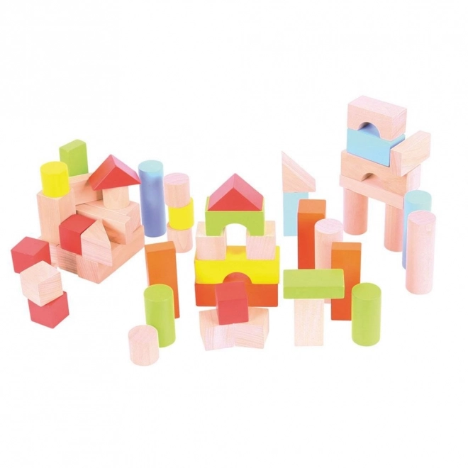 Bigjigs Baby Colorful Building Blocks Set