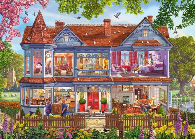 House in Spring Puzzle 1000 Pieces