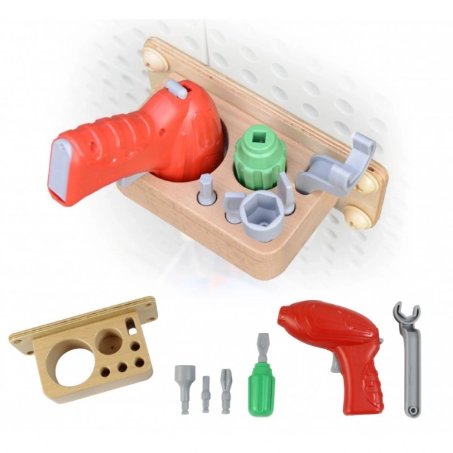 Masterkidz Tool Set with Drill and 8 Elements for STEM Science-Creative Board