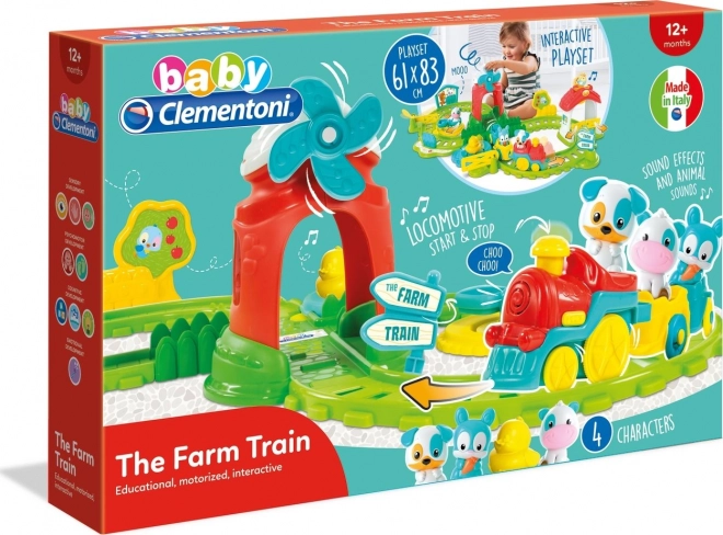 Interactive Farm Train Set with Sounds by Clementoni Baby