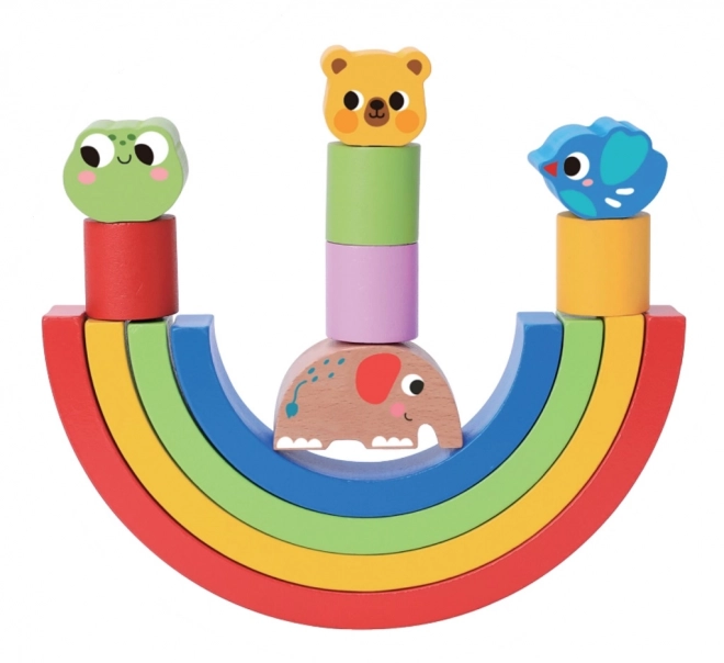 Colorful Animal Balancing Wooden Puzzle