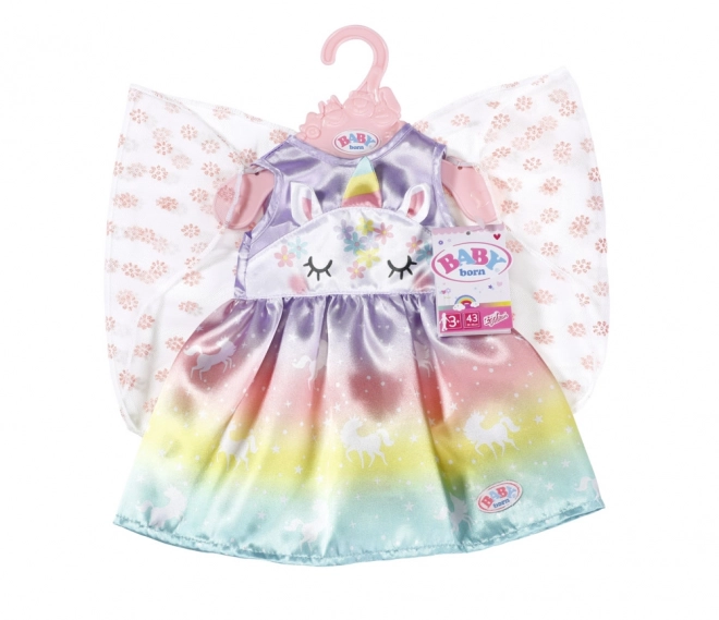 Unicorn Fairy Costume for BABY Born Doll