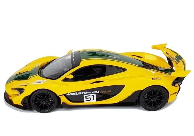 Remote Control Yellow McLaren P1 GTR Toy Car