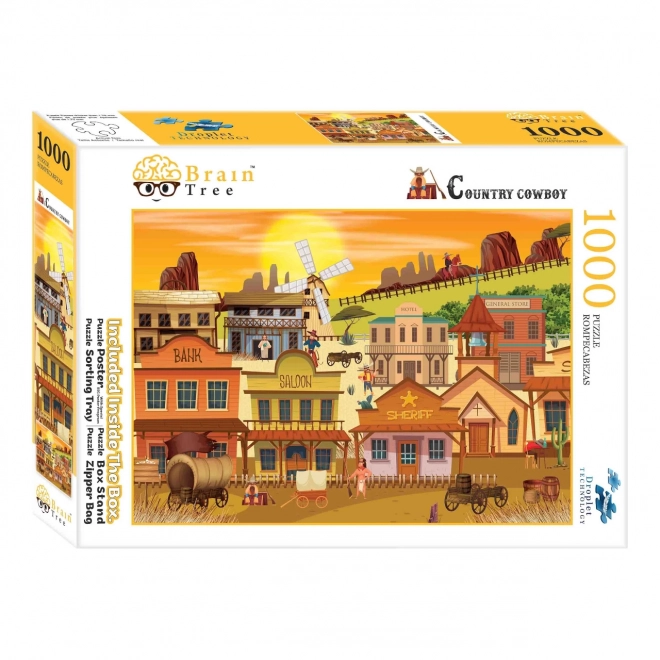 Brain Tree Puzzle Wild West Town 1000 Pieces