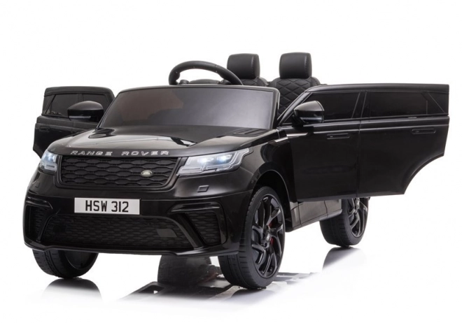 Electric Ride-On Car Black Lacquer Range Rover for Kids