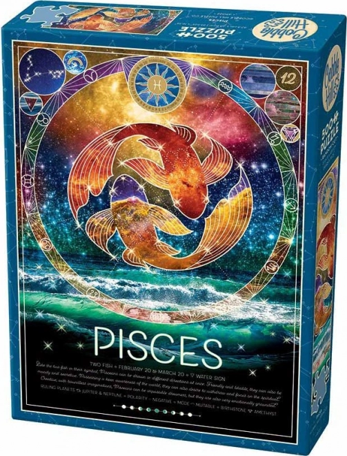 Cobble Hill Zodiac Sign Puzzle: Pisces 500 Pieces