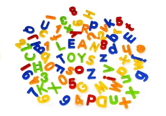 magnetic letters and numbers jar 78 pieces