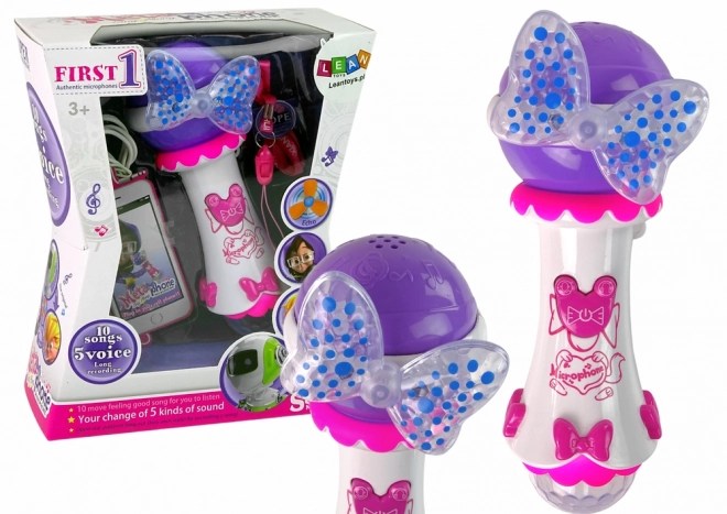 Magical Karaoke Microphone for Kids with MP3 and Bow Speaker