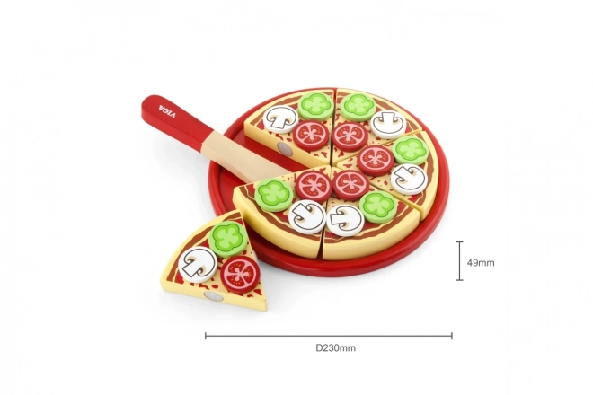 Wooden Pizza Playset