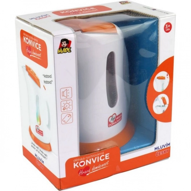 Bollitore elettrico con voce ceca