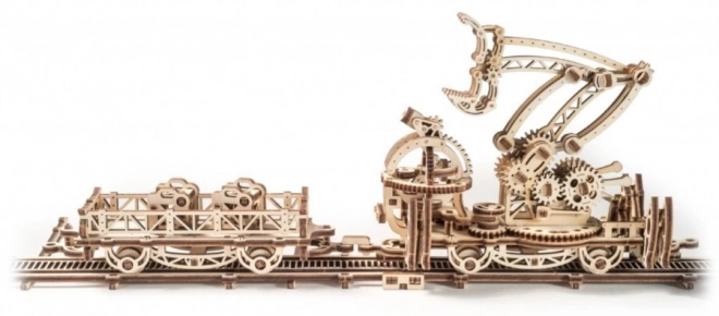 Ugears Mechanical Town Train Transfer Station 3D Wooden Puzzle