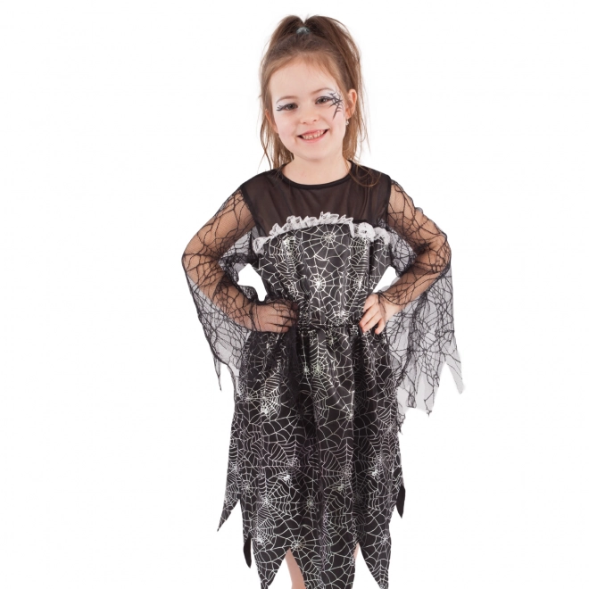 Witch Costume with Spider Web (Size S)