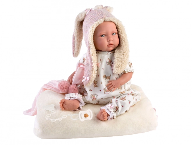 New Born Baby Doll Outfit With Pillow