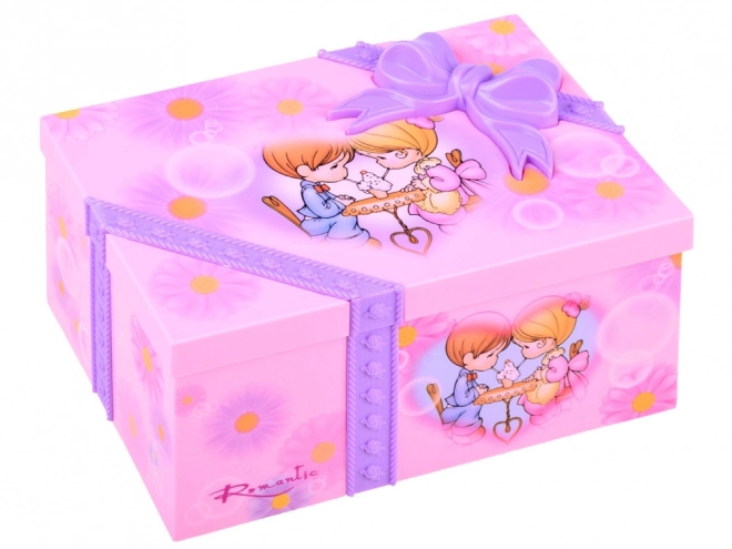 Pink Jewelry Box with Music for Little Girl's Treasures