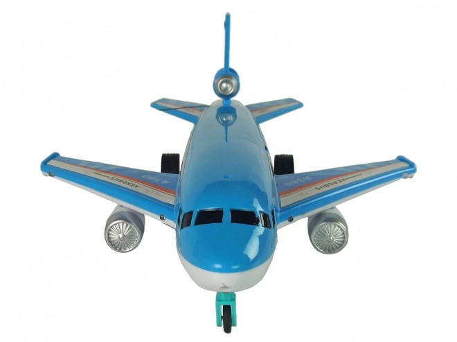 Remote Control Blue Airplane with Lights