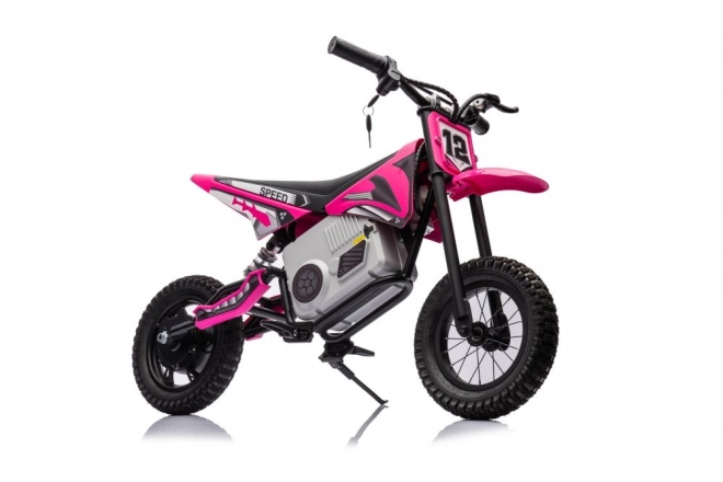 Pink Battery-Powered Cross Motorcycle