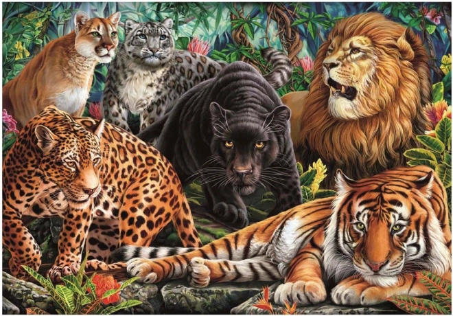 Puzzle Chats sauvages 500 pièces