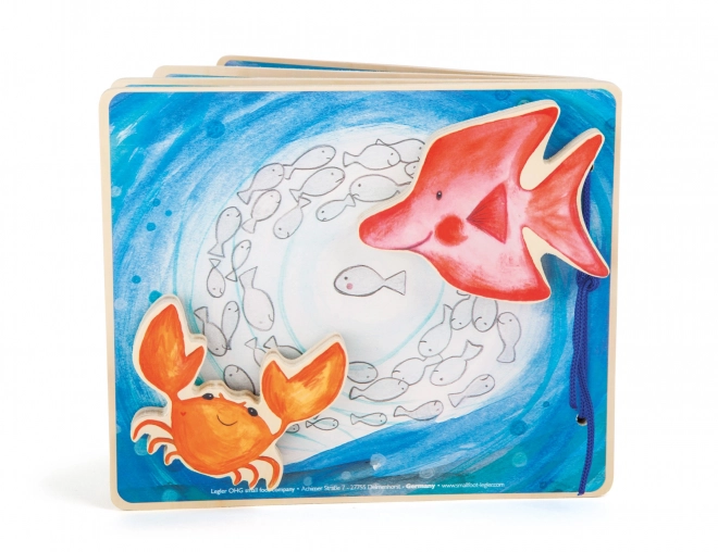 Underwater World Interactive Wooden Book