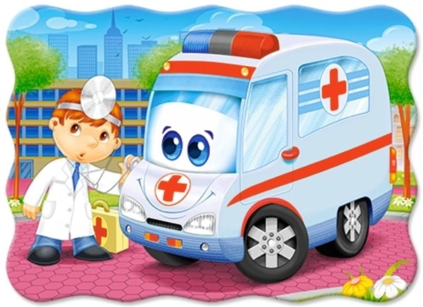 Ambulance Doctor Puzzle for Kids