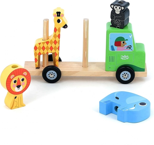 Vilac Wooden Toy Safari with motifs by Ingela P. Arrhenius