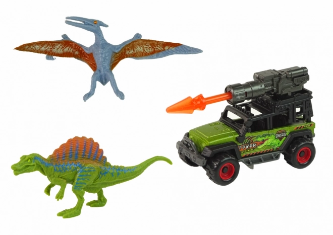 Dinosaur Adventure Set with Rocket Car