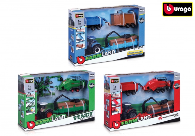 Bburago Farm Tractor Gift Set