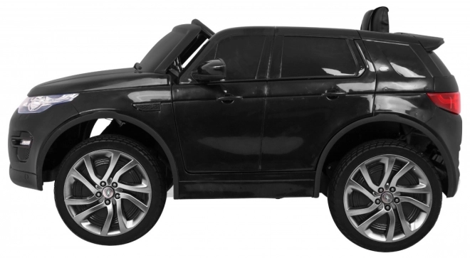 Land Rover Discovery for kids black + Remote control + 5-point safety belts + Seat adjustment + EVA + MP3 LED