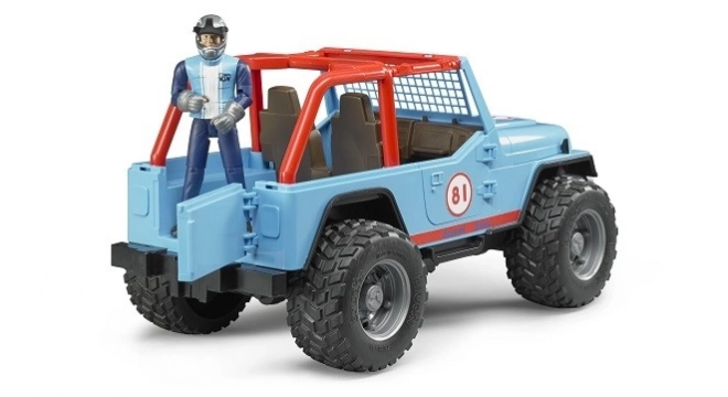 Bruder Blue Jeep with Driver