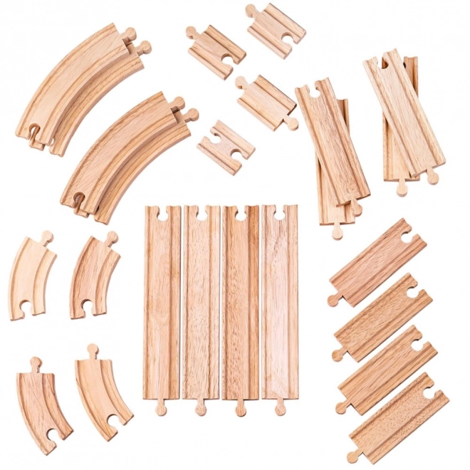 Bigjigs Rail Wooden Train Track Set