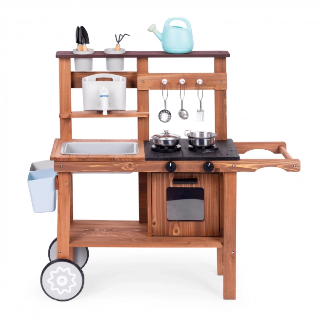 Outdoor Mud Kitchen For Children With Accessories