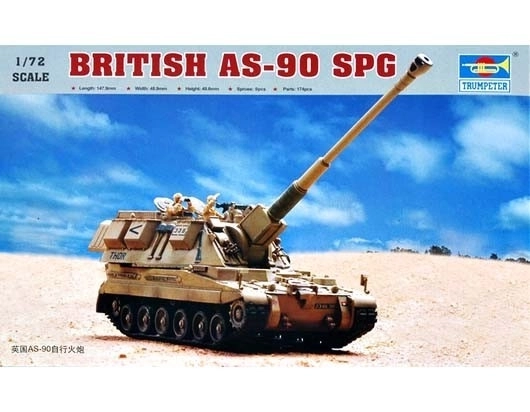 British AS-90 Self-Propelled Gun Model Kit