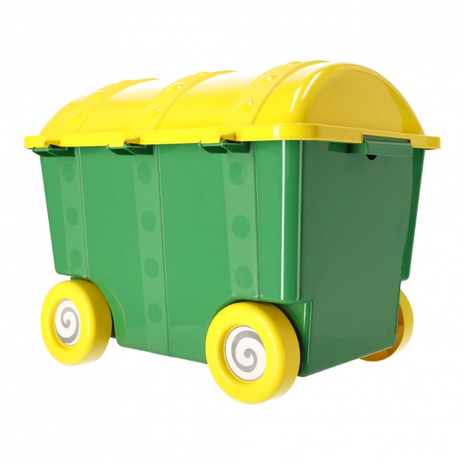 Pilsan Toy Storage Container on Wheels - Green