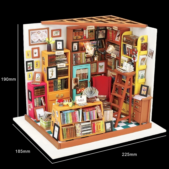 Robotime Rolife DIY House: Library with LED Light